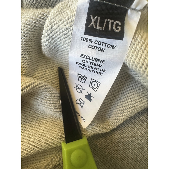 Reigning Champ Lockup Pullover Hoodie Heather Grey Spellout Sweatshirt XL *Flaw - Picture 12 of 15